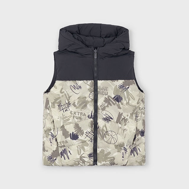 Mayoral Kışlık Erkek Çift Taraflı Anorak Yelek Siyah