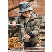 Mayoral Kışlık Erkek Kapşonlu Anorak Mont Kahverengi