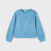 Mayoral Kışlık Kız Uzun Kol Sweatshirt Mavi