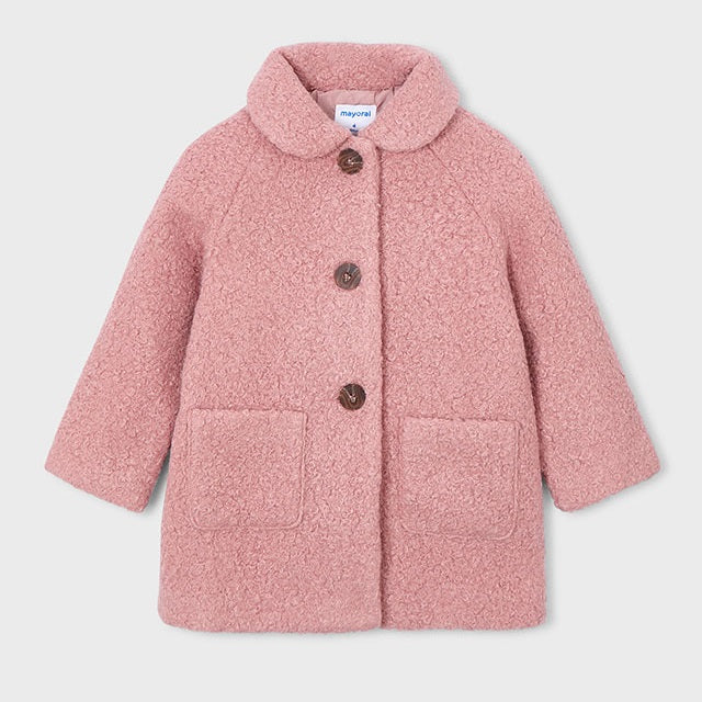 Mayoral Kışlık Kız Kürk Kaban Pembe