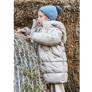 Mayoral Kışlık Kız Kapşonlu Uzun Mont Kaban Bej