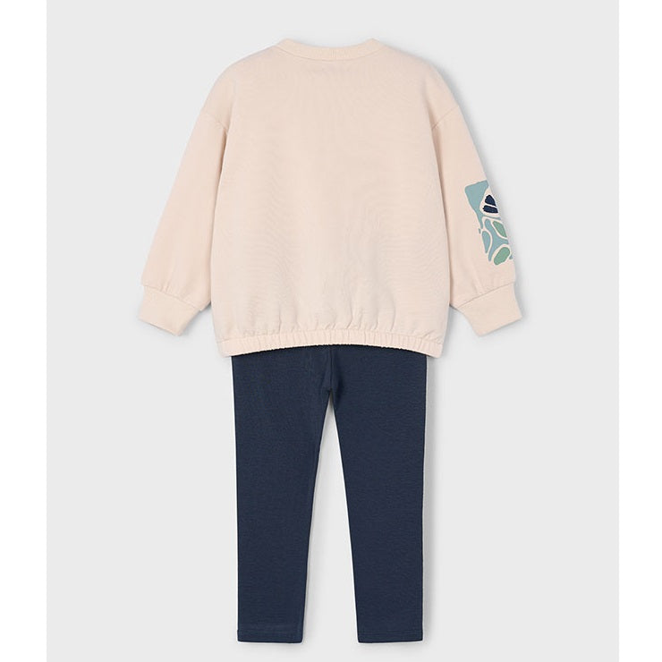 Mayoral Kışlık Kız Sweatshirt Tayt Set Yeşil