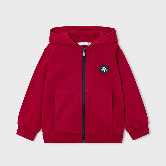 Mayoral Kışlık Erkek Kapşonlu Ceket T-shirt Eşofman Üçlü Set Kırmızı