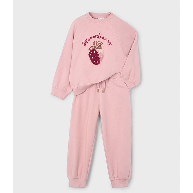 Mayoral Kışlık Kız Sweatshirt Eşofman Set Pembe