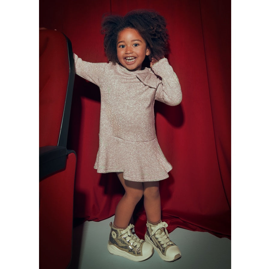 Mayoral Kışlık Kız Örme Elbise Bej