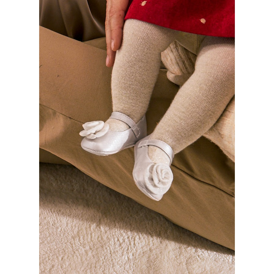 Mayoral Kışlık Kız Bebek Patik Ekru