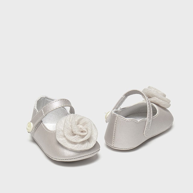 Mayoral Kışlık Kız Bebek Patik Ekru