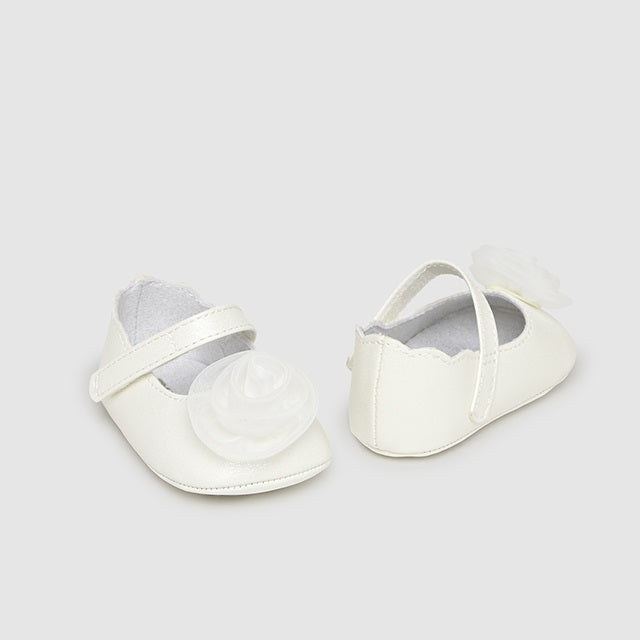 Mayoral Kışlık Kız Bebek Patik Ekru