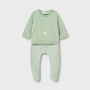 Mayoral Yazlık Erkek Bebek Bluz Patikli Pantolon Set Yeşil