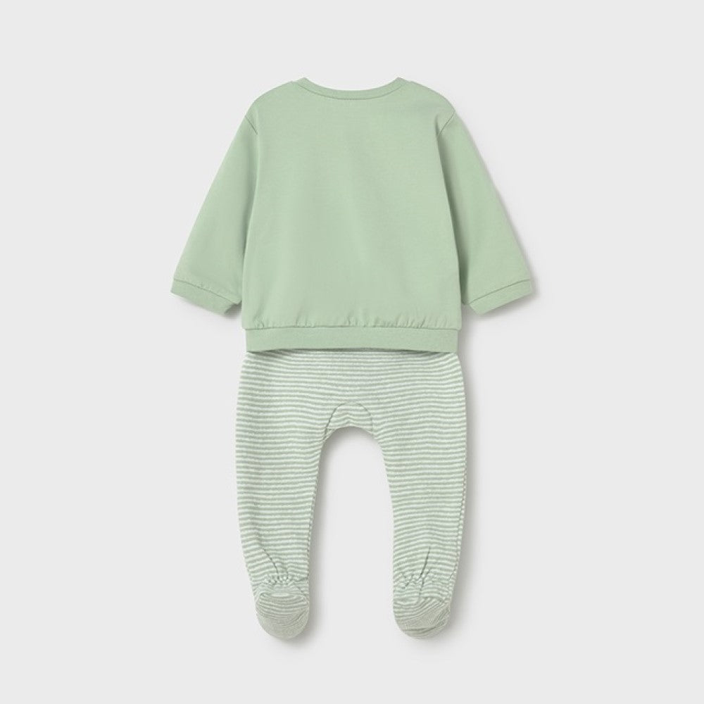 Mayoral Yazlık Erkek Bebek Bluz Patikli Pantolon Set Yeşil