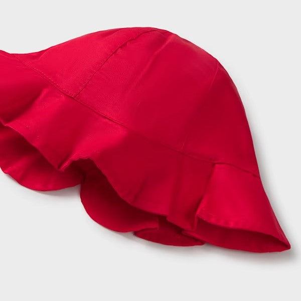 Mayoral Yazlık Kız Bebek Gabardin Şapka Kırmızı