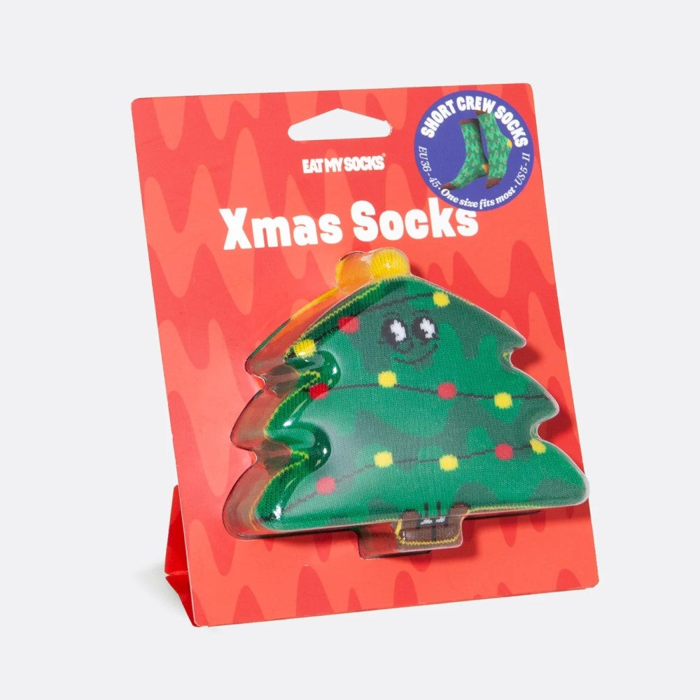 Eat My Socks Xmas Tree Yetişkin Çorap