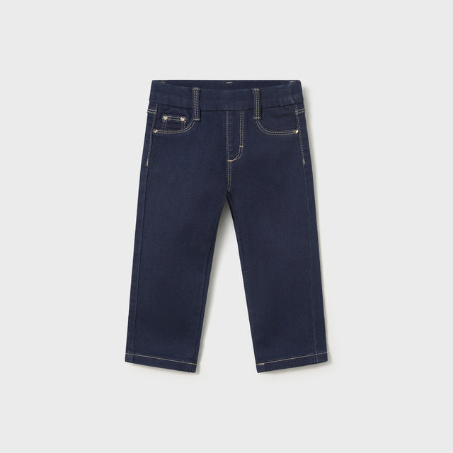 Mayoral Kışlık Kız Bebek Denim Pantolon Lacivert