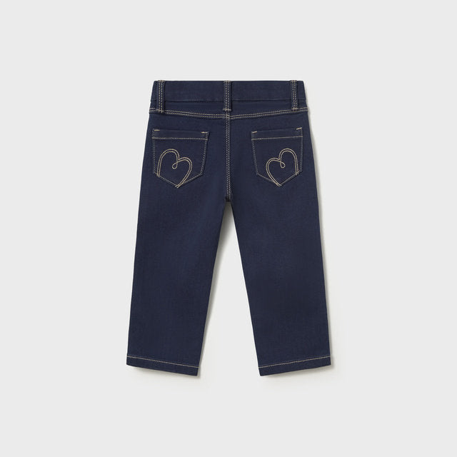 Mayoral Kışlık Kız Bebek Denim Pantolon Lacivert