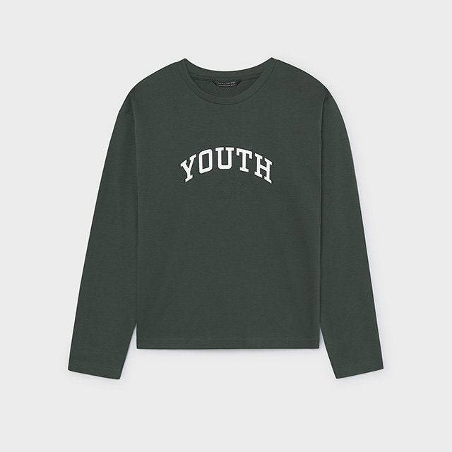 Mayoral Kışlık Erkek Uzun Kol T-shirt Yeşil