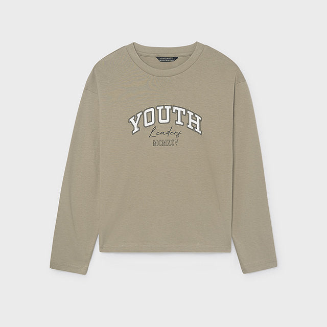 Mayoral Kışlık Erkek Uzun Kol T-shirt Bej