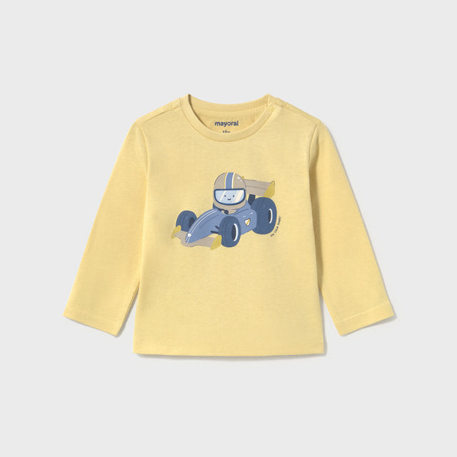 Mayoral Kışlık Erkek Bebek Uzun Kol T-shirt Sarı