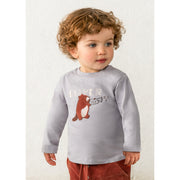 Mayoral Kışlık Erkek Bebek Uzun Kol T-shirt Gri