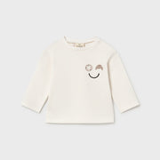 Mayoral Kışlık Bebek Uzun Kol T-shirt Ekru