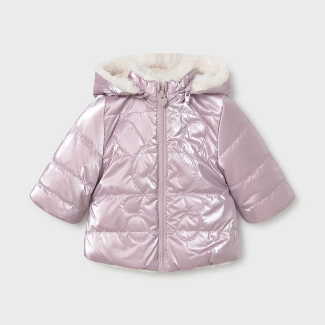 Mayoral Kışlık Kız Bebek Çift Taraflı Anorak Mont Mor