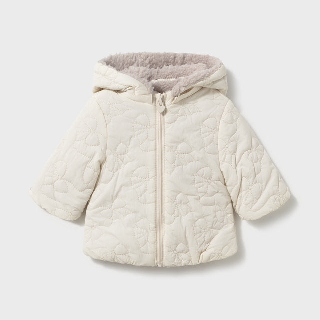 Mayoral Kışlık Kız Bebek Çift Taraflı Anorak Mont Bej