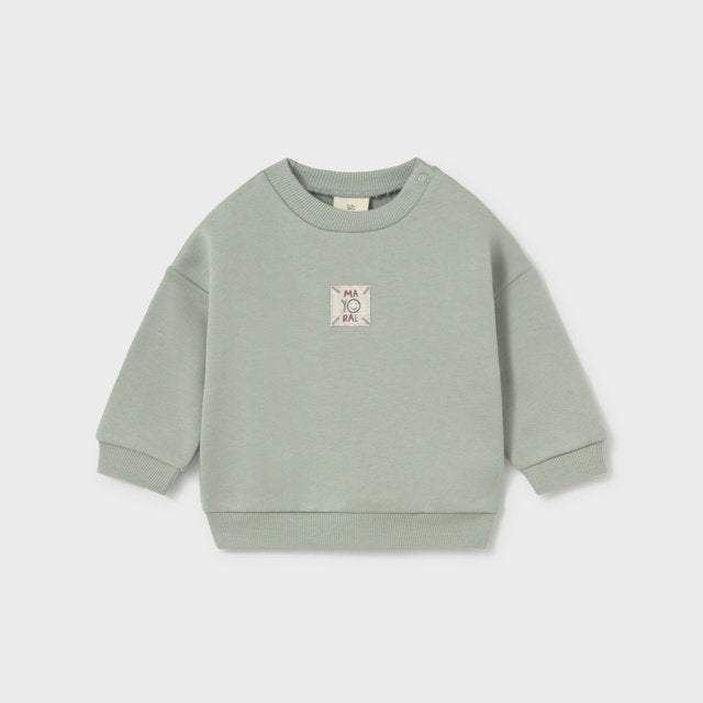 Mayoral Kışlık Bebek Uzun Kol Sweatshirt Yeşil