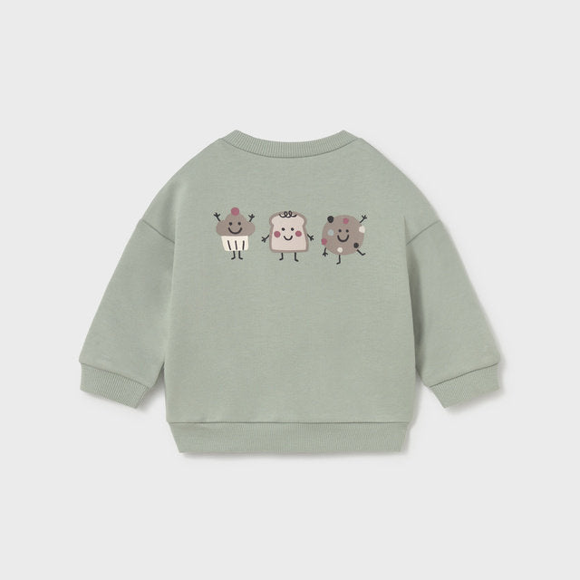 Mayoral Kışlık Bebek Uzun Kol Sweatshirt Yeşil