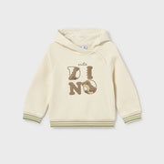 Mayoral Kışlık Erkek Bebek Uzun Kol Kapşonlu Sweatshirt Ekru