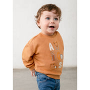 Mayoral Kışlık Erkek Bebek Uzun Kol Sweatshirt Turuncu