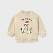 Mayoral Kışlık Erkek Bebek Uzun Kol Sweatshirt Bej