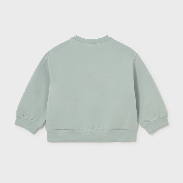 Mayoral Kışlık Kız Bebek Uzun Kol Sweatshirt Yeşil