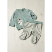 Mayoral Kışlık Erkek Bebek Bluz Patikli Pantolon Set Yeşil