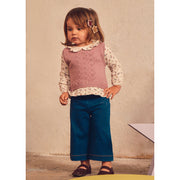Mayoral Kışlık Kız Bebek Bluz Pantolon Set Mor