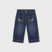 Mayoral Kışlık Kız Bebek Denim Pantolon Lacivert