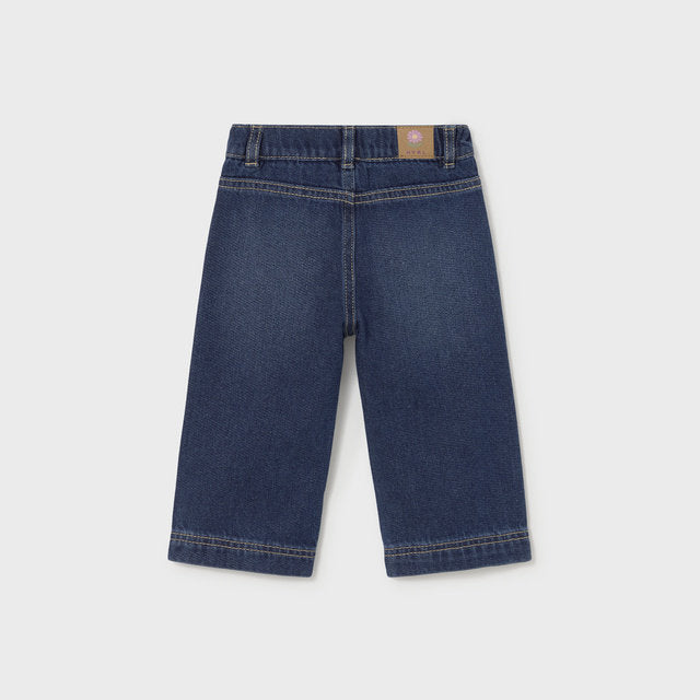 Mayoral Kışlık Kız Bebek Denim Pantolon Lacivert