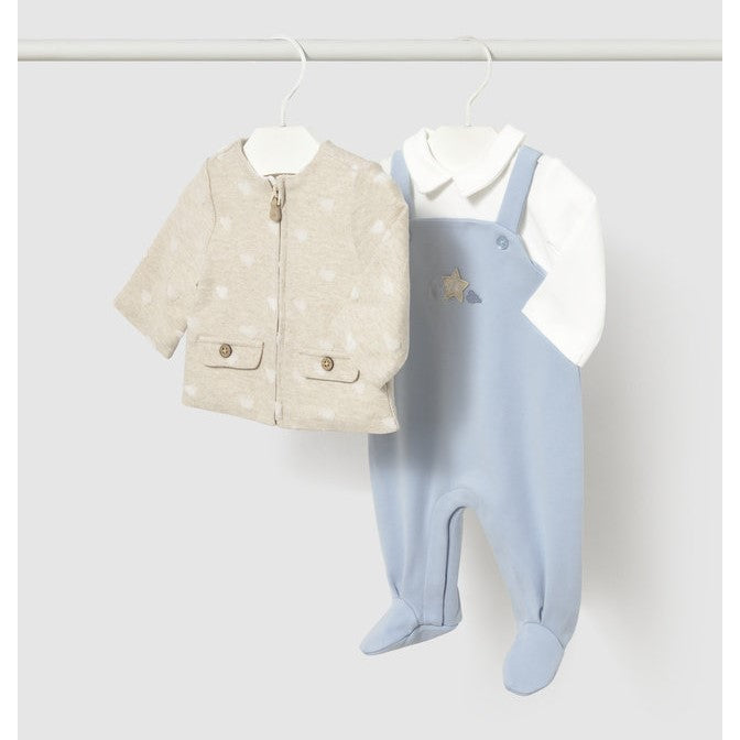 Mayoral Kışlık Erkek Bebek Tulum Ceket Set Mavi