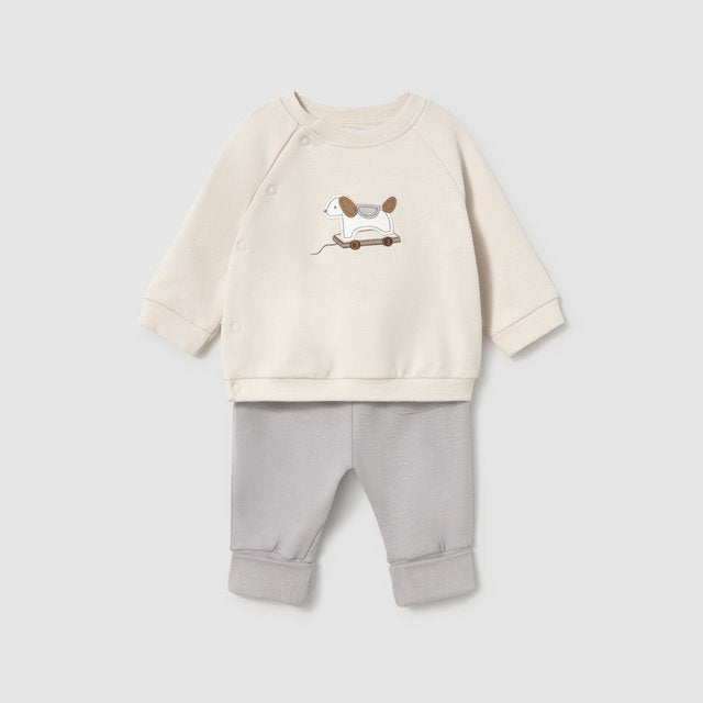 Mayoral Kışlık Erkek Bebek Eşofman 4'lü Set Ekru
