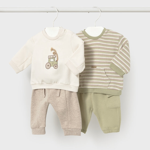 Mayoral Kışlık Erkek Bebek Eşofman 4'lü Set Yeşil