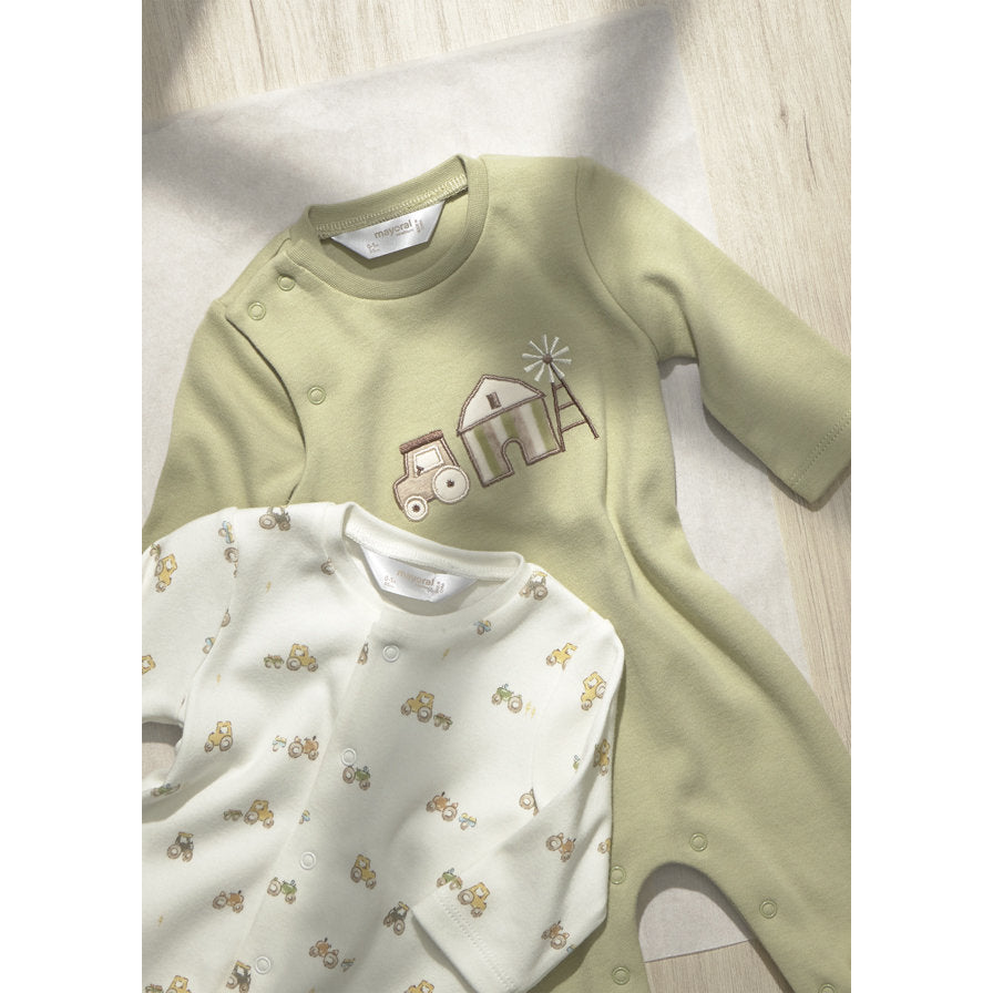 Mayoral Kışlık Erkek Bebek Tulum 2'li Set Yeşil