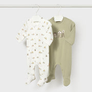 Mayoral Kışlık Erkek Bebek Tulum 2'li Set Yeşil
