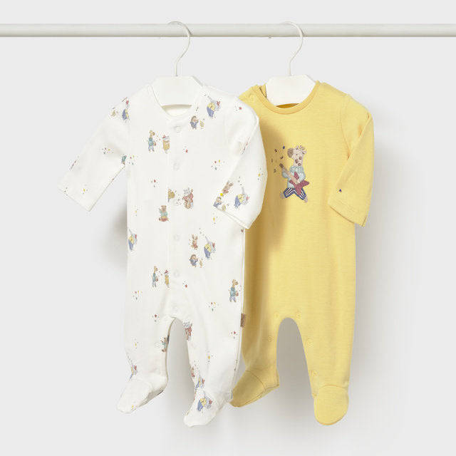 Mayoral Kışlık Erkek Bebek Tulum 2'li Set Sarı
