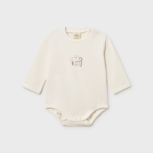 Mayoral Kışlık Bebek Uzun Body 2'li Set Ekru