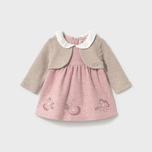 Mayoral Kışlık Kız Bebek Elbise Pembe