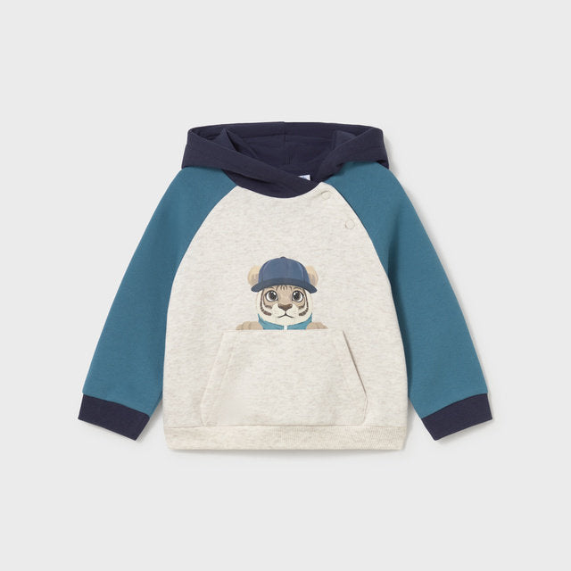 Mayoral Kışlık Erkek Bebek Sweatshirt Eşofman 3'lü Set Mavi