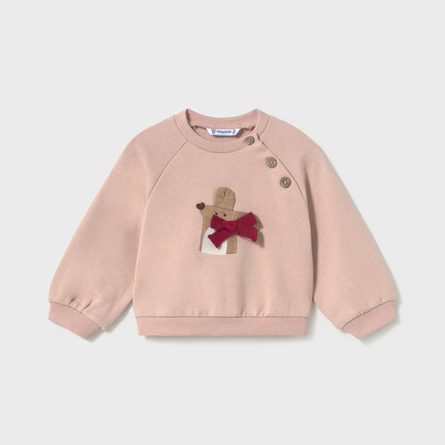 Mayoral Kışlık Kız Bebek Yelekli Eşofman 3'lü Set Pembe