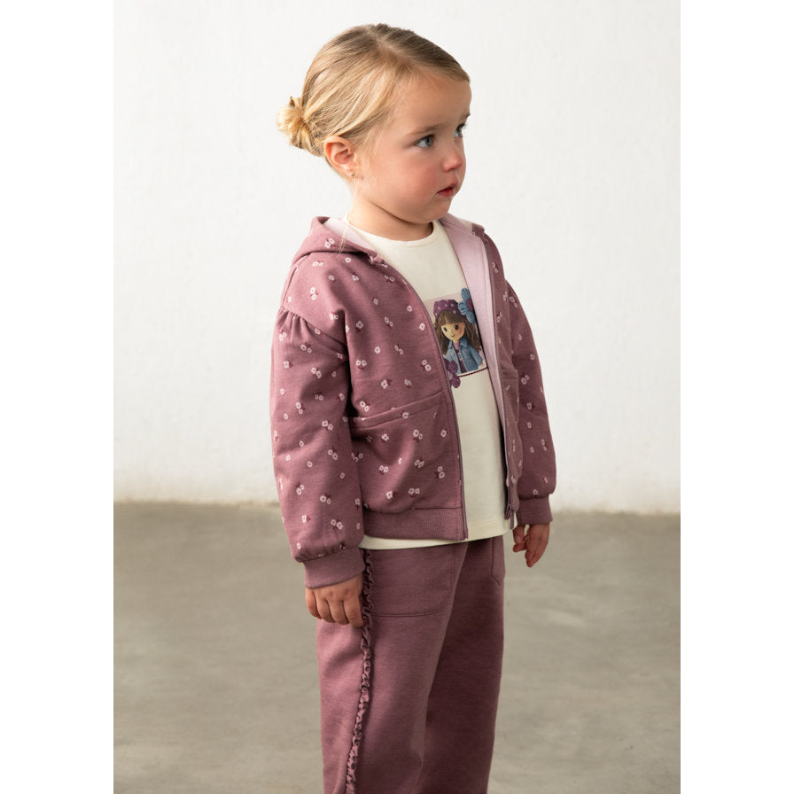 Mayoral Kışlık Kız Bebek Eşofman 3'lü Set Mor