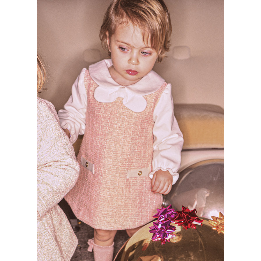 Mayoral Kışlık Kız Bebek Elbise Pembe