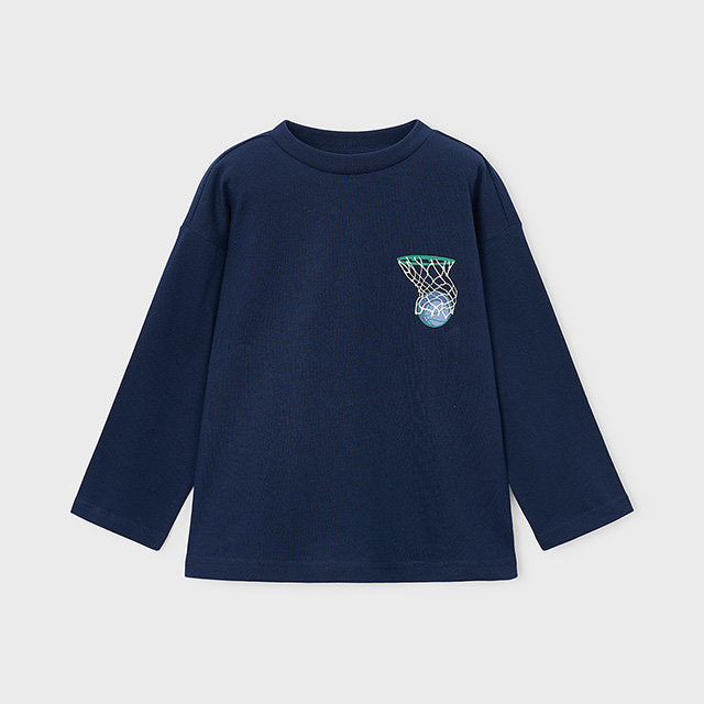Mayoral Kışlık Erkek Uzun Kol T-shirt Mavi