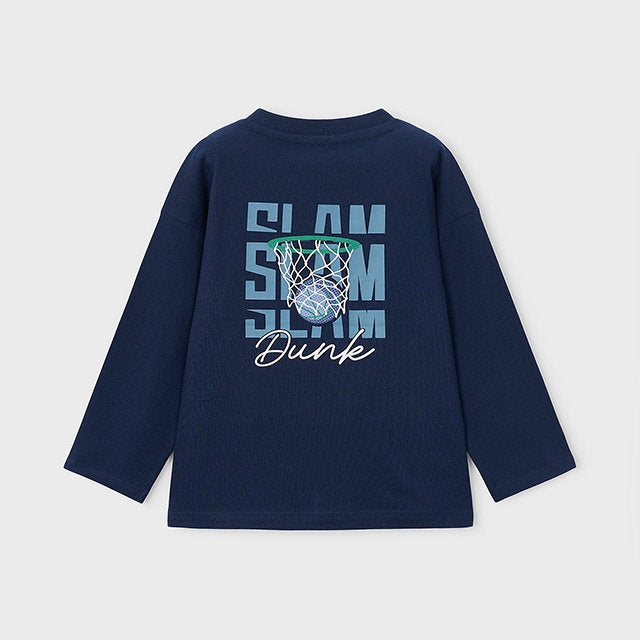 Mayoral Kışlık Erkek Uzun Kol T-shirt Mavi