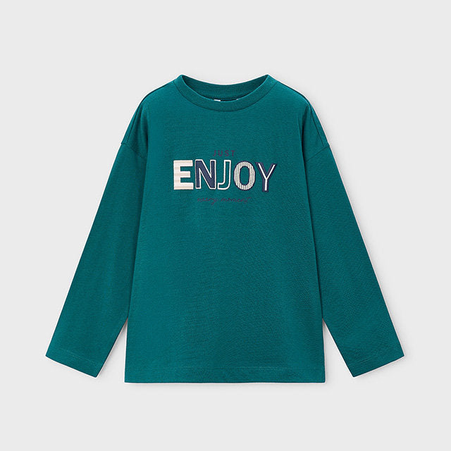 Mayoral Kışlık Erkek Uzun Kol T-shirt Yeşil